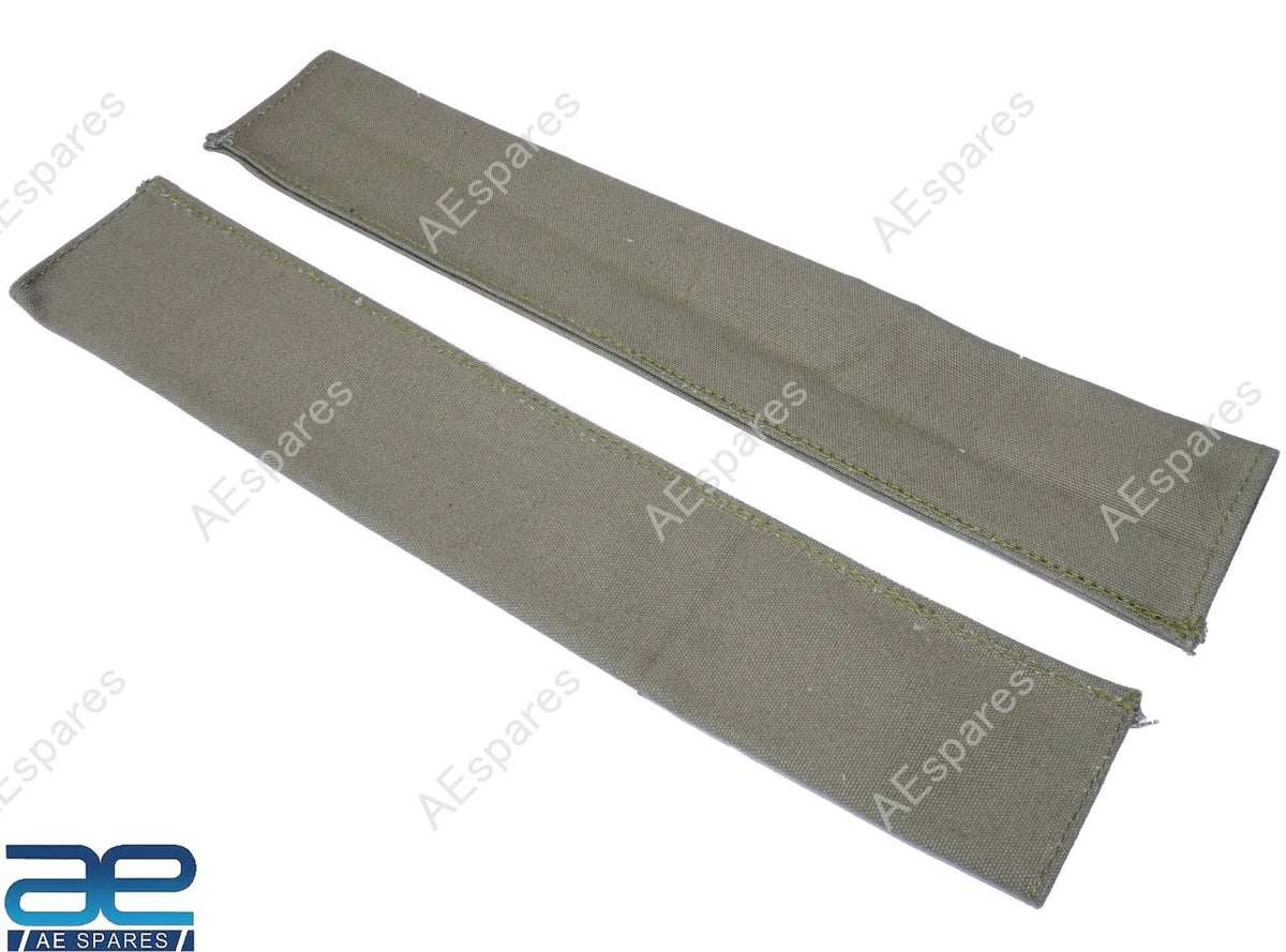 Pair Canvas Tailgate Chain Cover Green for Jeep Willys CJ2A CJ3A CJ5 M38