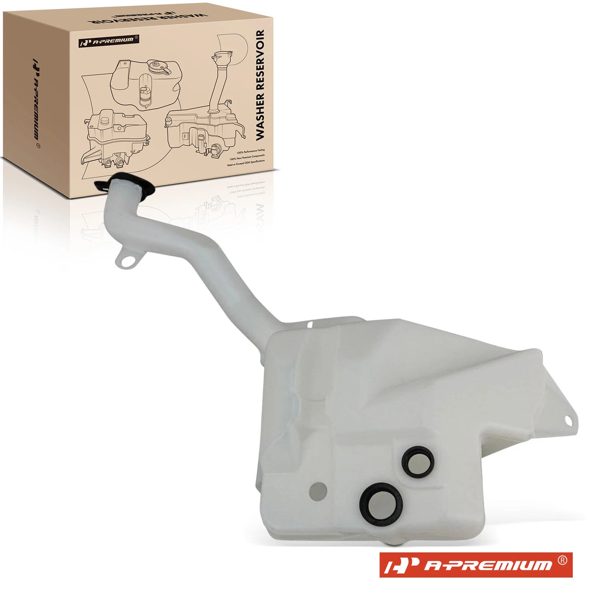 Windshield Washer Reservoir Filler Neck w/Cap for Chevy Corvette (2005–2013) - 19256783, 19168771, GM1288122