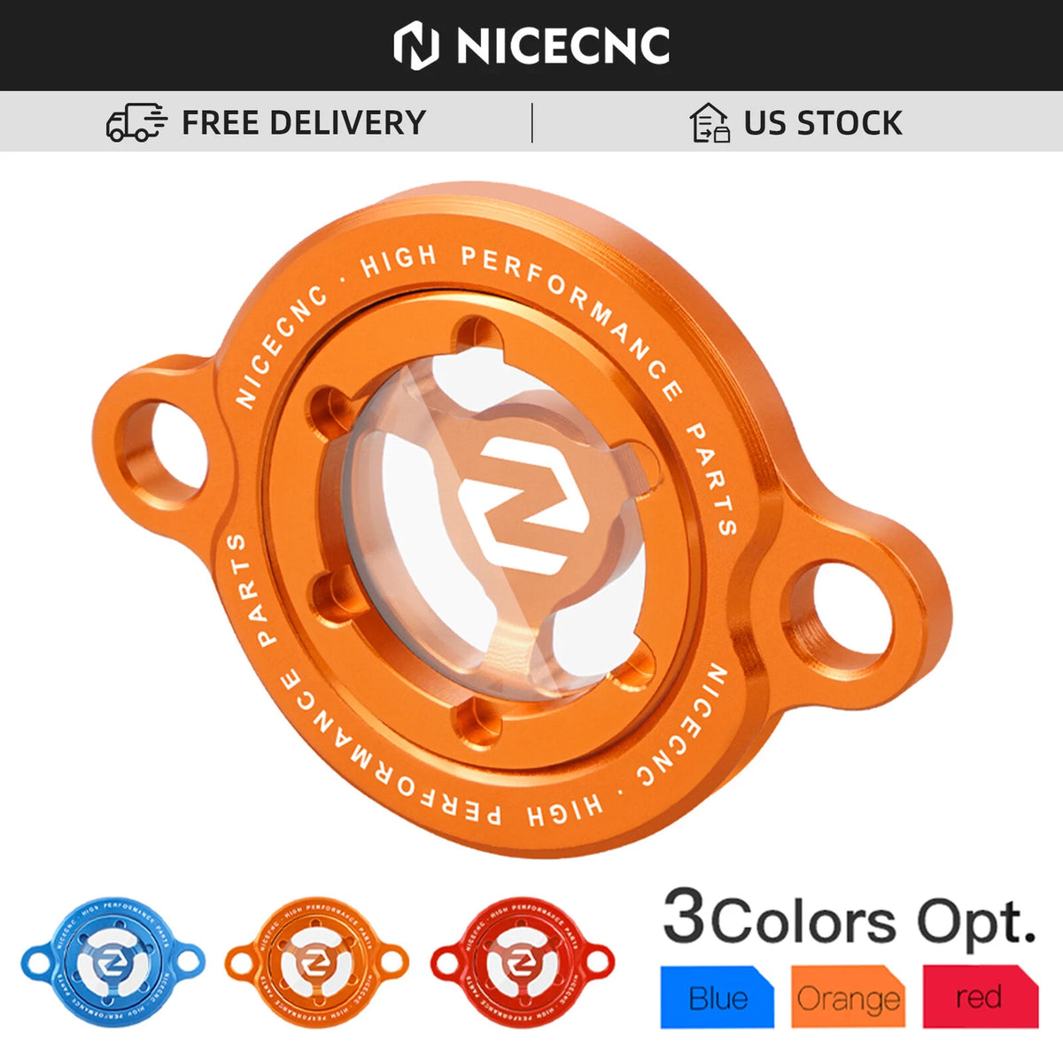 Clear Engine Oil Filter Cap Cover for KTM 250 SXF XCF (2013–2025)