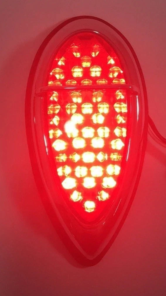 Tear Drop LED Tail Lights Pair with Gaskets for 1938–1939 Lincoln Zephyr