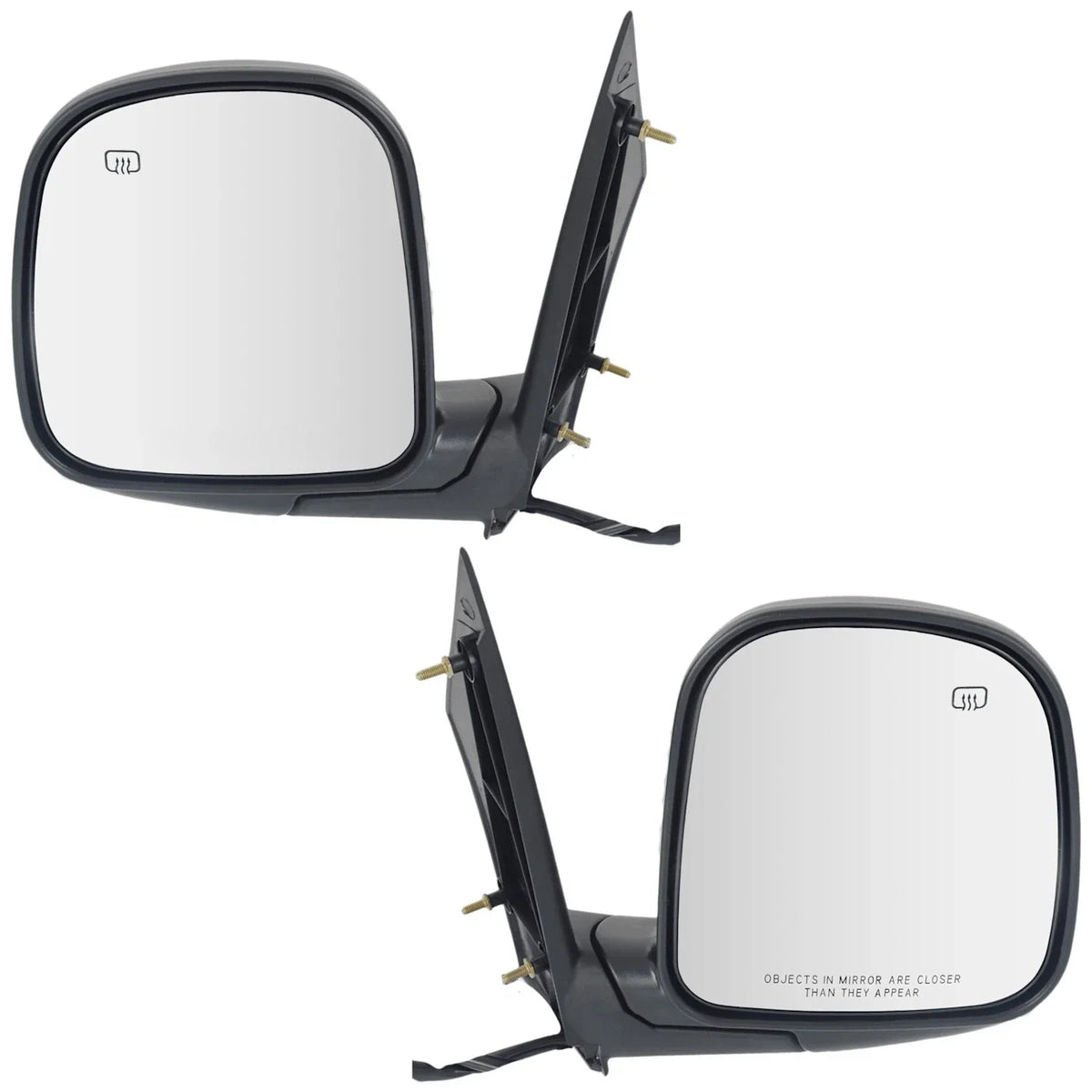 Set of 2 Heated Mirrors for Chevy Savana GMC 2500