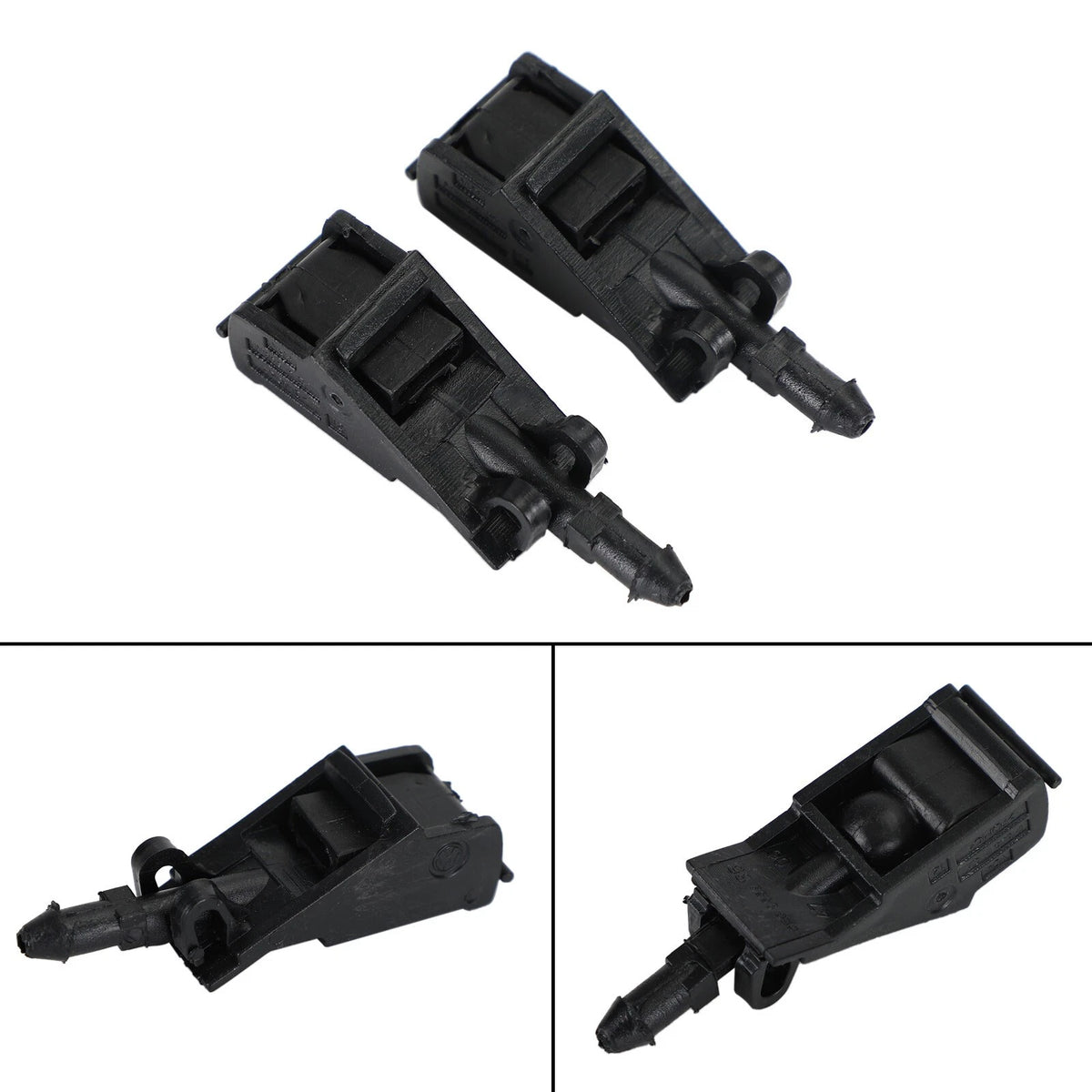 2X Front Windscreen Washer Jet Nozzles for VW Beetle Golf Jetta (1998–2006) 6E0955985A