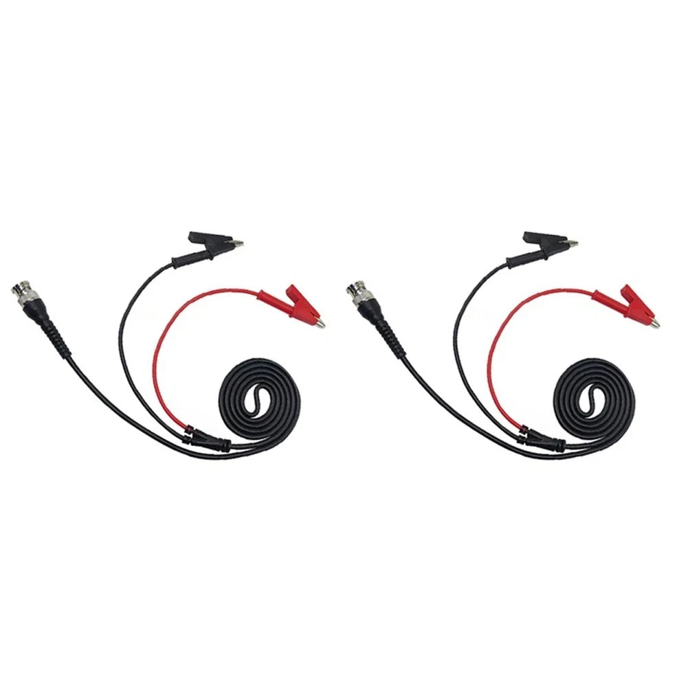 2X Crocodile Clip Probing Cables with Coaxial BNC Connectors