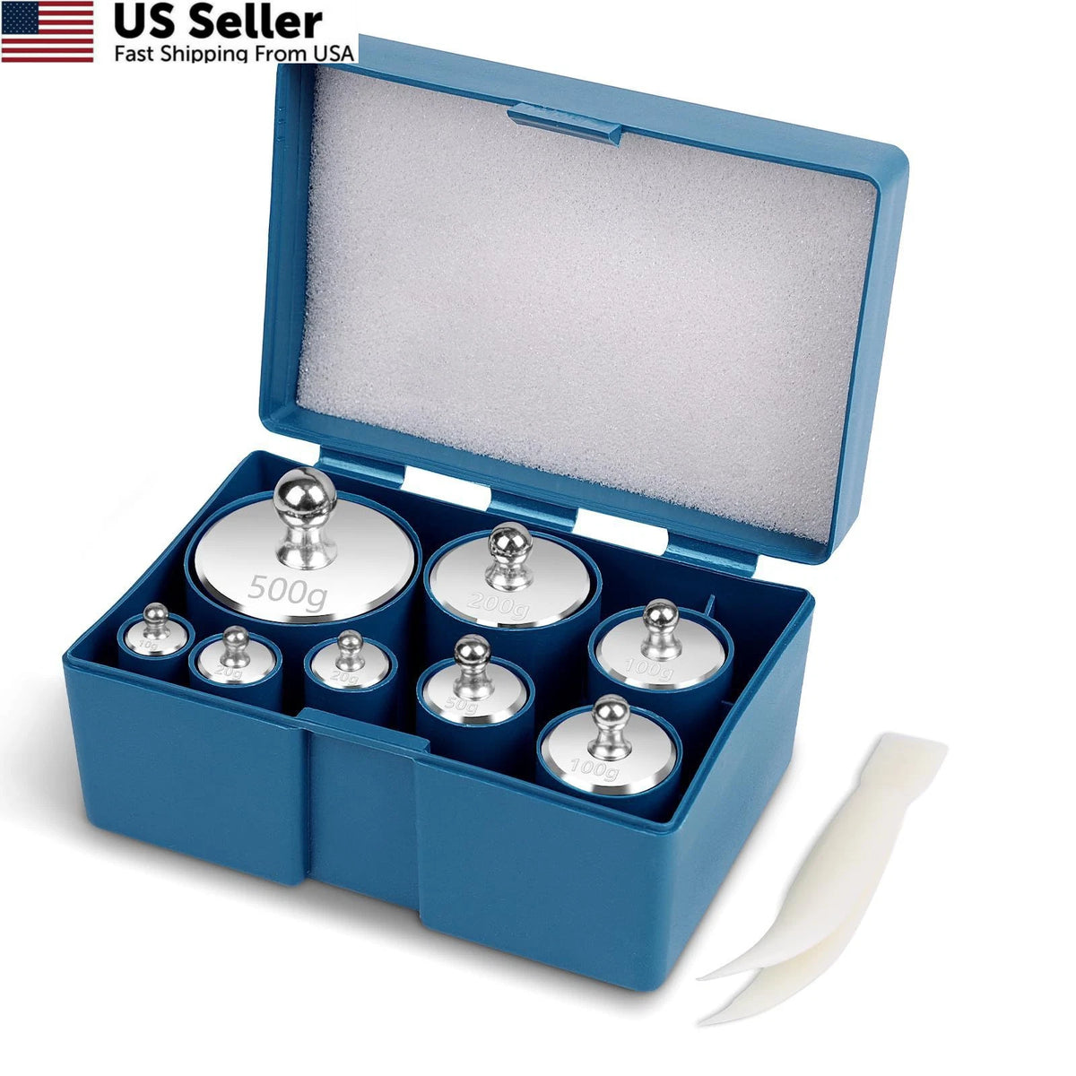 Set of 8 QP Calibration Weights 1000g OIML Class M1