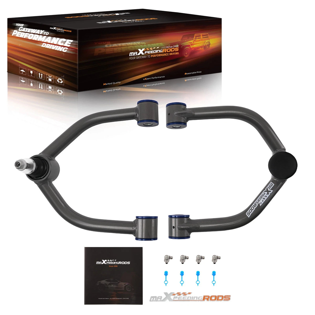 2X Front Upper Control Arms 2-4" Lift for Nissan Titan (2004–2015) M7SHR0