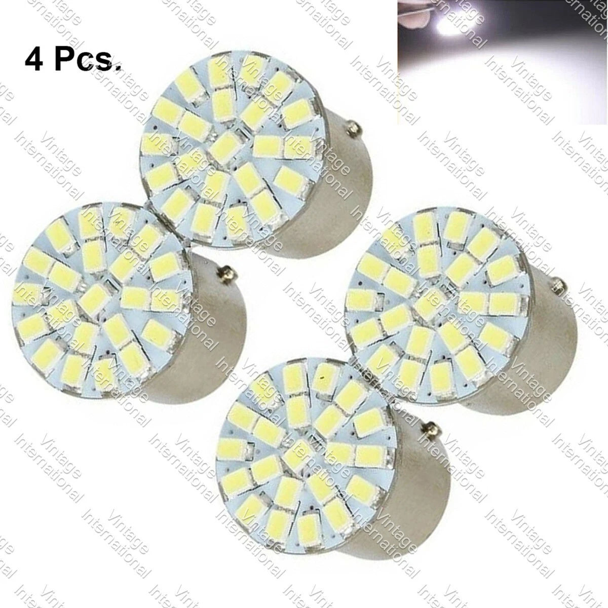 Set of 4 LED Blinker Tail Sidelight Indicator Bulbs for Vespa (12V)