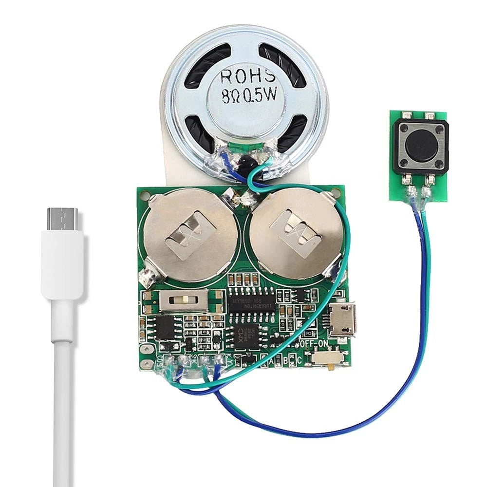 Recordable Sound Module for Universal Use (8M USB Button Control)