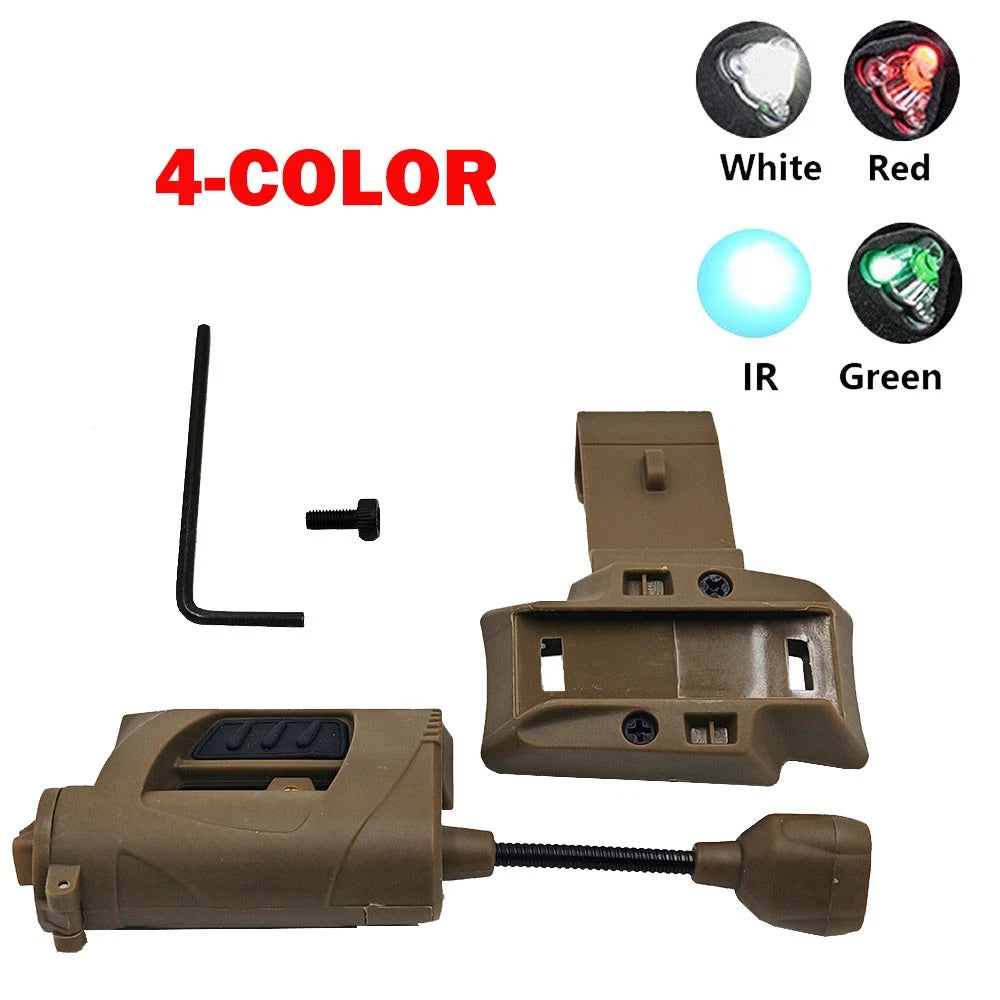 Flashlight Rail Light for MPLS Tactical Helmet
