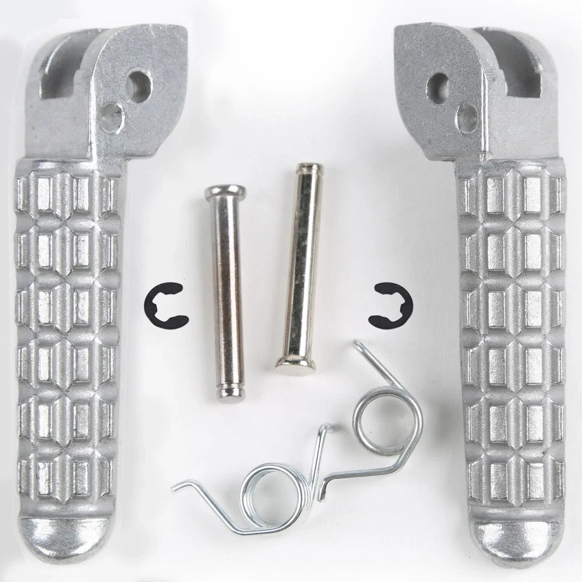 Silver Front Foot Pegs Mount for Ducati Monster 696 796 (2009–2014)
