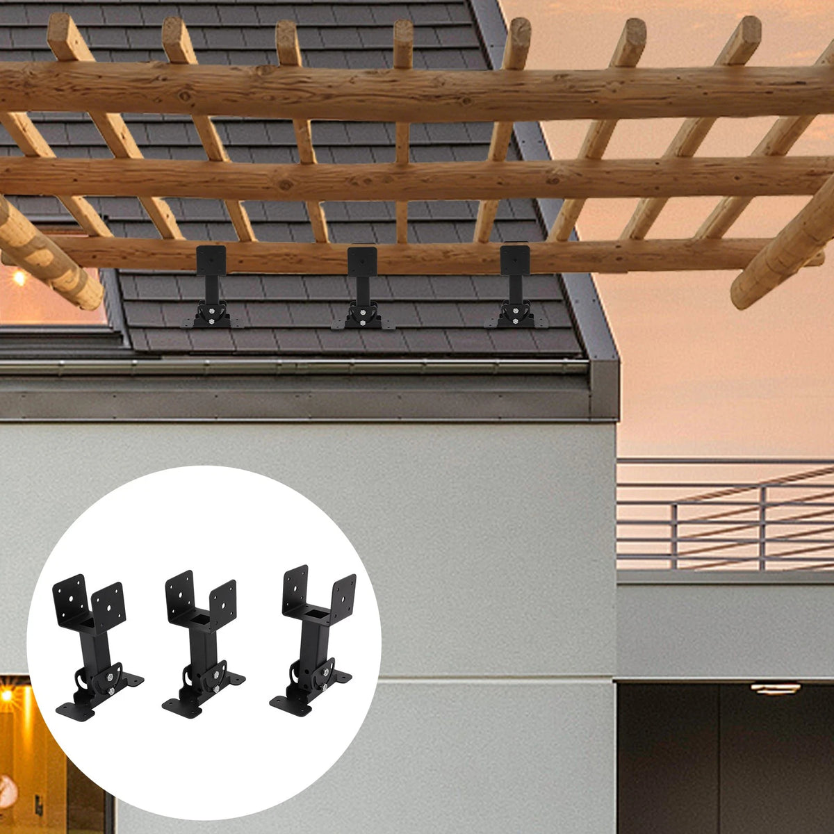 Adjustable Heavy Duty Roof Beam Bracket for Roof Riser