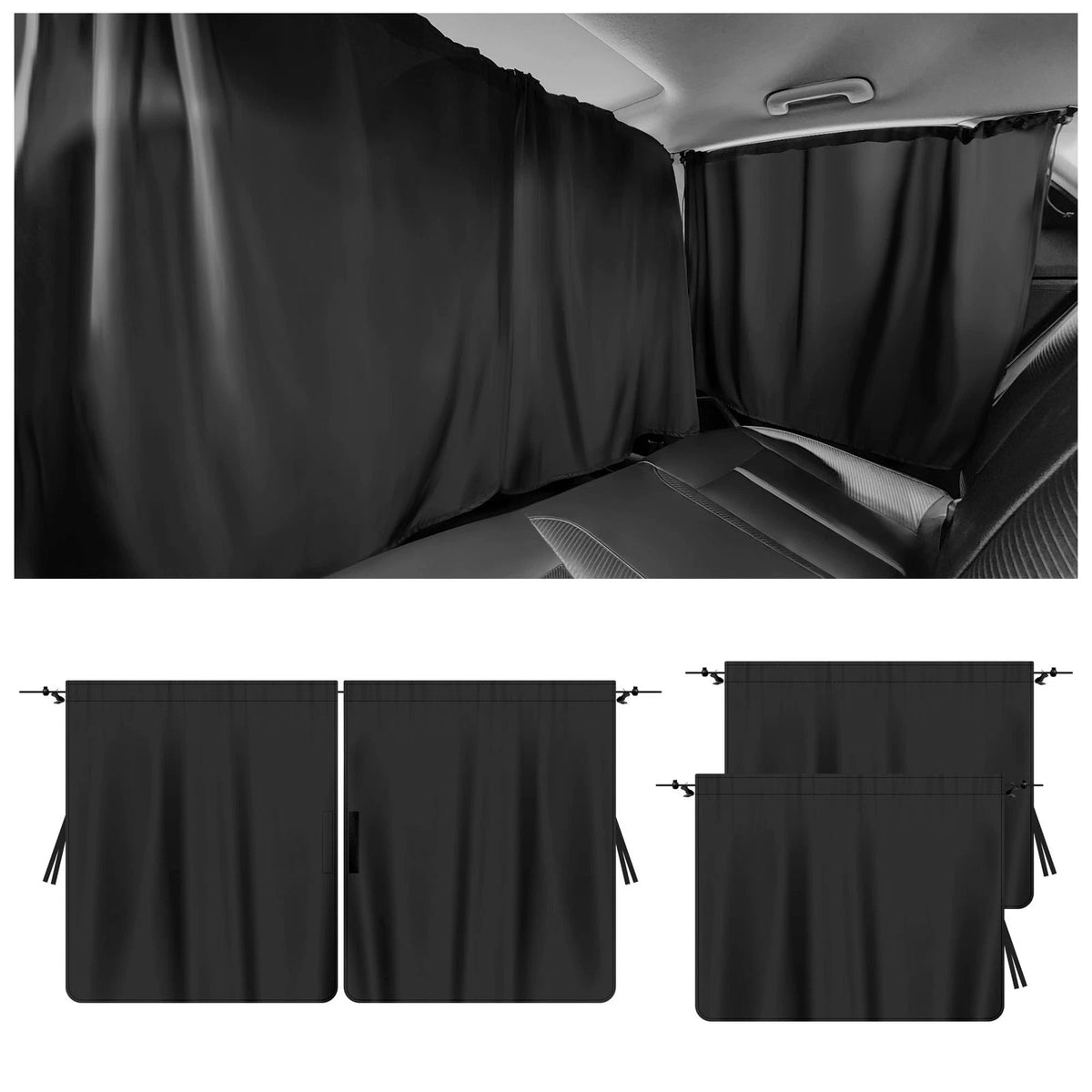 3X Car Window Shades for Privacy Cover (55.12" x 31.5")