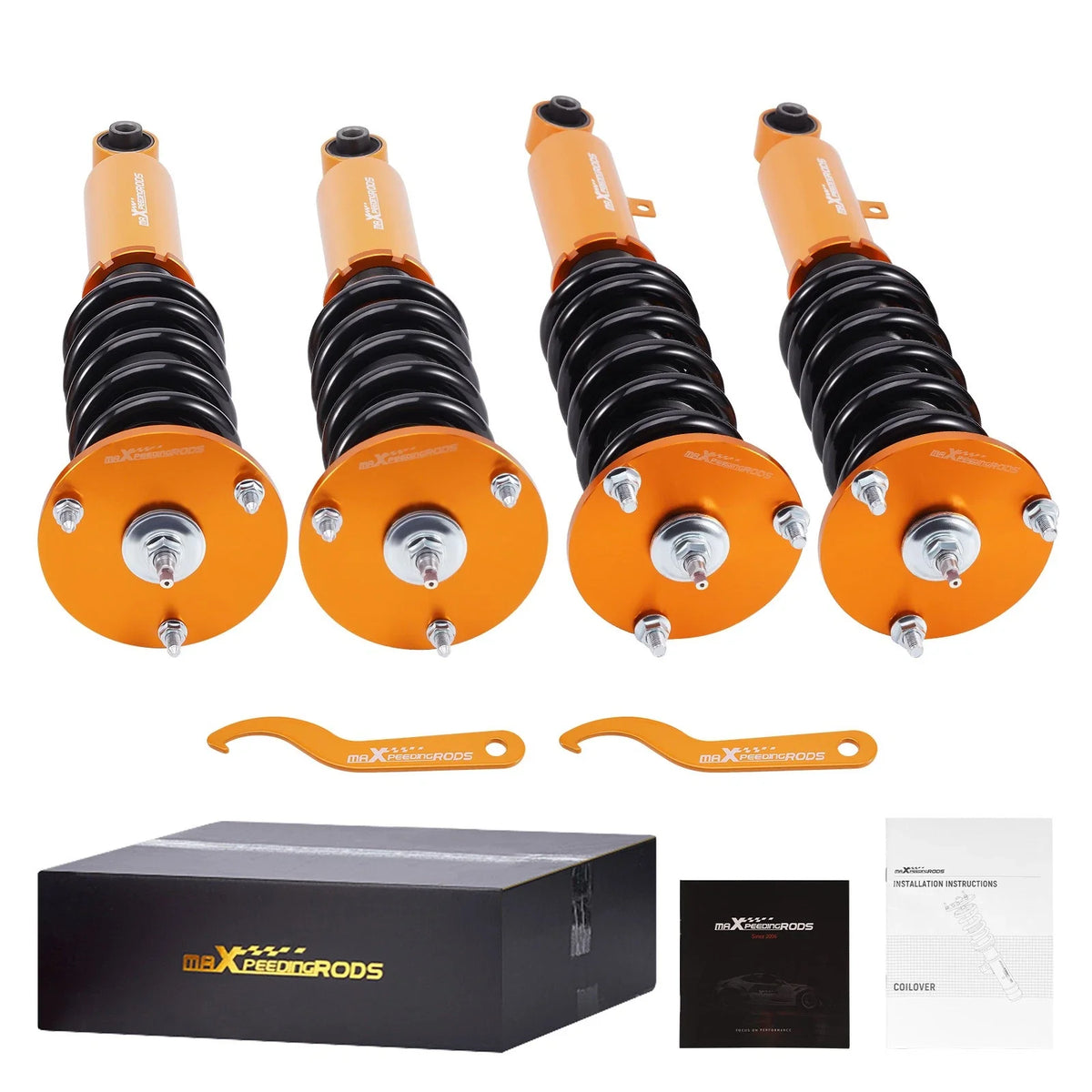 24-Way Adjustable Coilover Shocks for Toyota Supra MA70 (1986–1993)