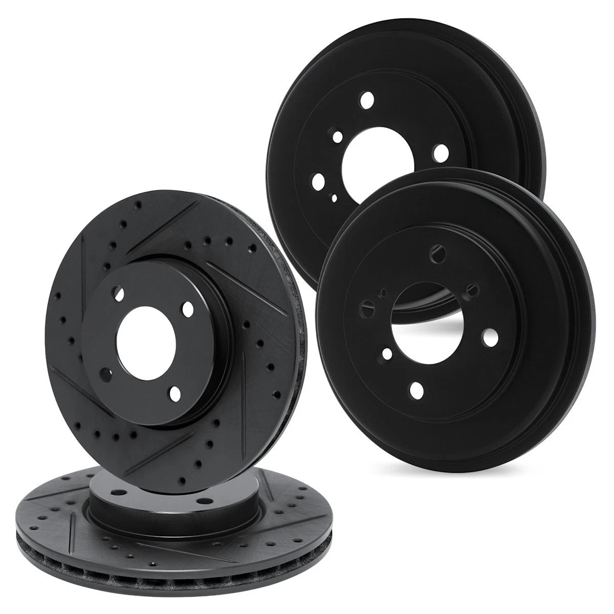 Set of 4 Brake Discs for Daewoo Lanos (1990–2002) WHPN2-18000