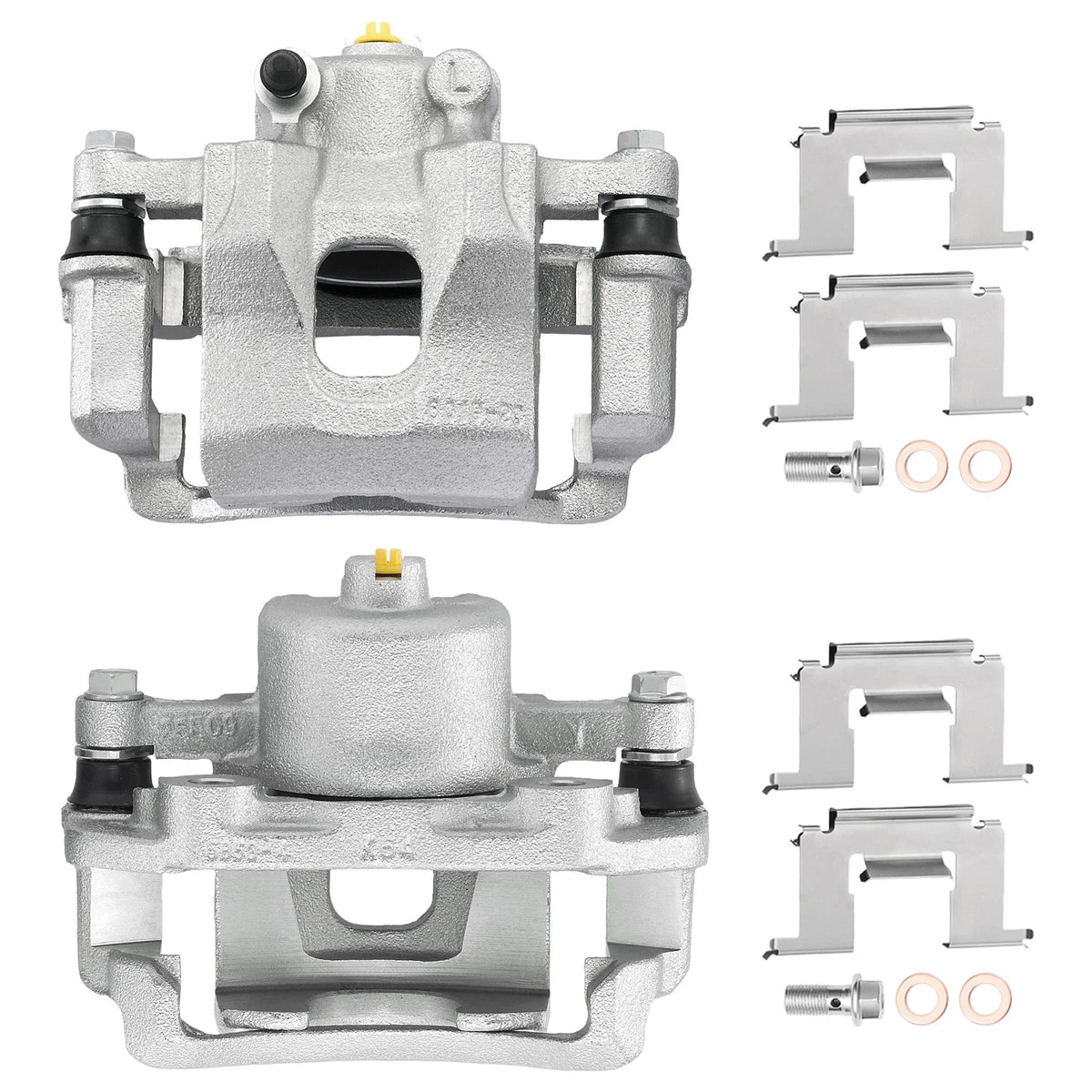 Front Left Right Brake Calipers w/Bracket Pair for Nissan Pickup 720 (1983)