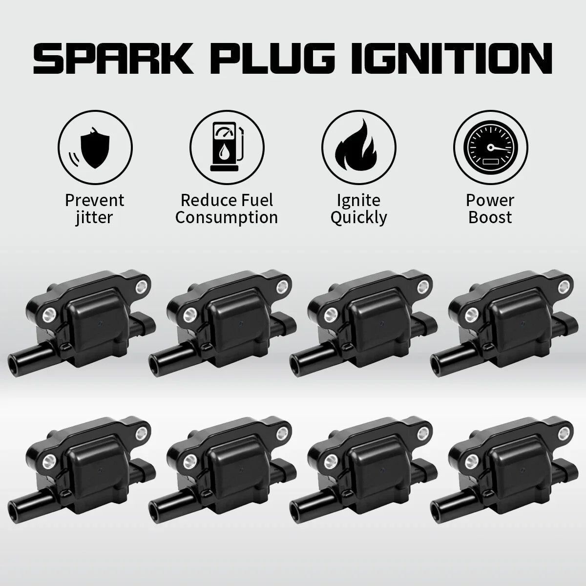 8X Ignition Coil Pack for Chevrolet Suburban 1500/2500, Tahoe (2007–2013) UF413