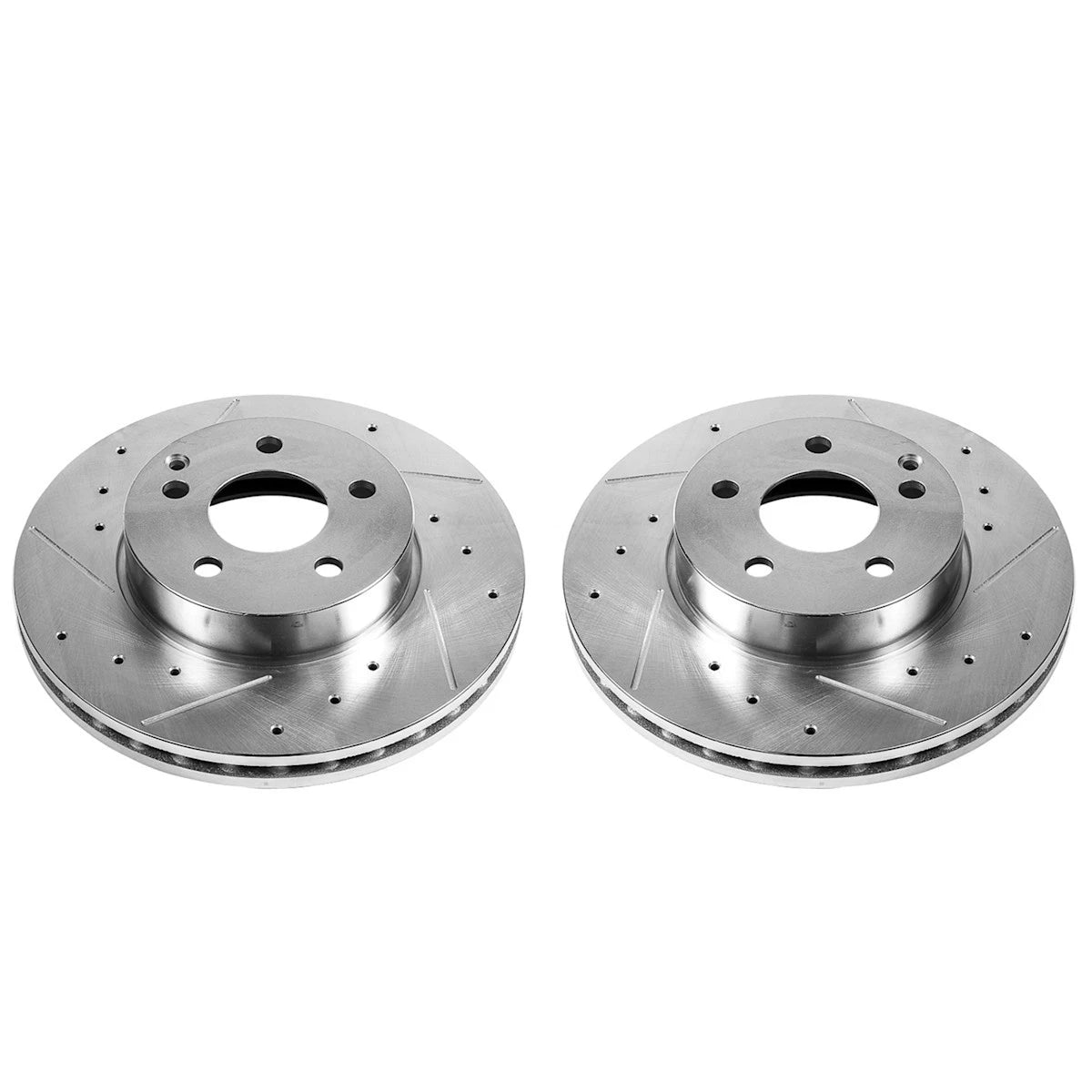 2X EBR876XPR Powerstop Brake Discs for MB Mercedes E250 C250 (2008–2016)