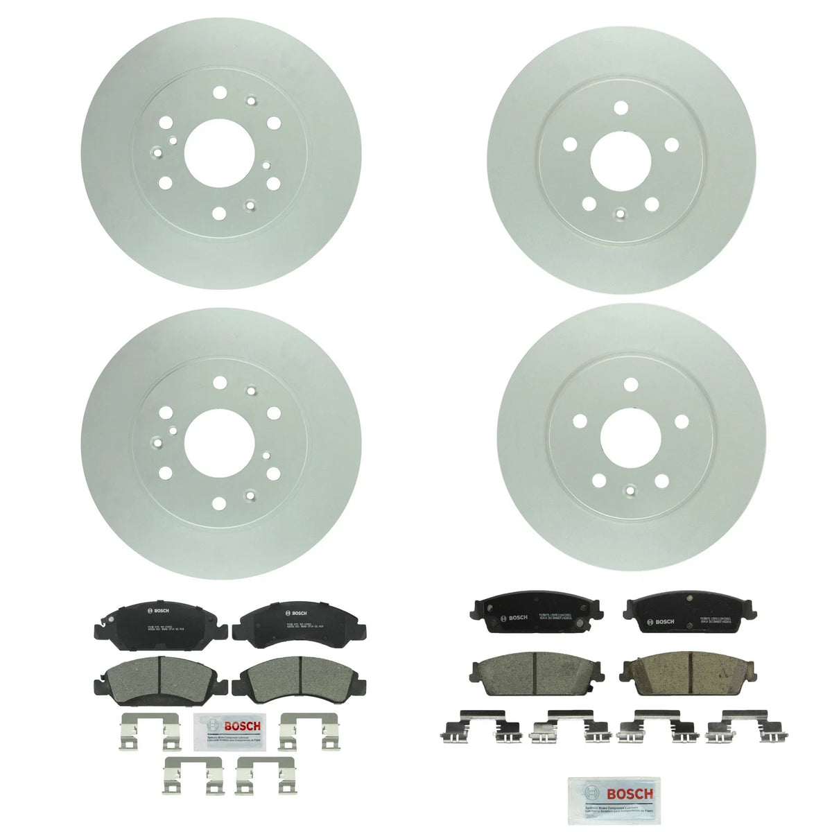 Brake Kit Rotor Ceramic Pad for Cadillac Chevy GMC (330mm Front, 345mm Rear)