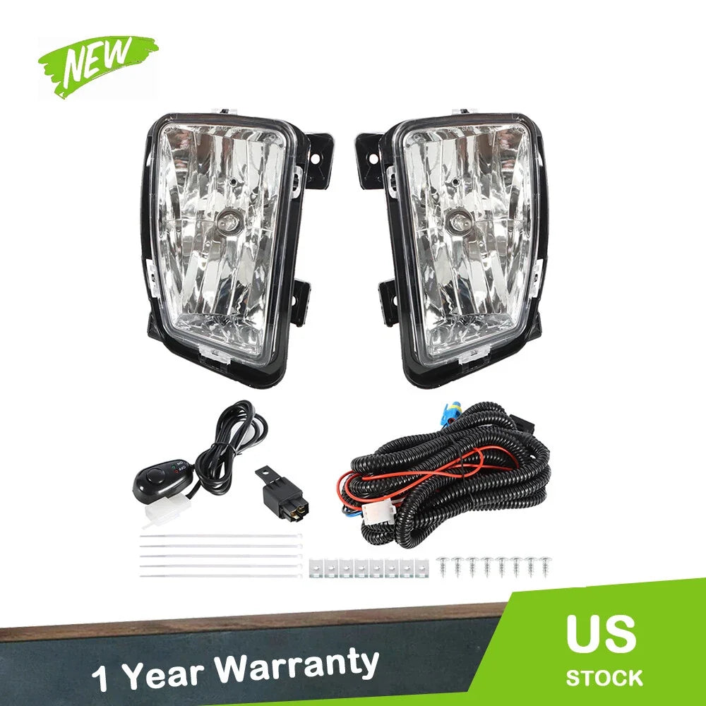 Set of 2 Fog Light Assembly with Switch for Dodge Ram 1500 (2013–2018)