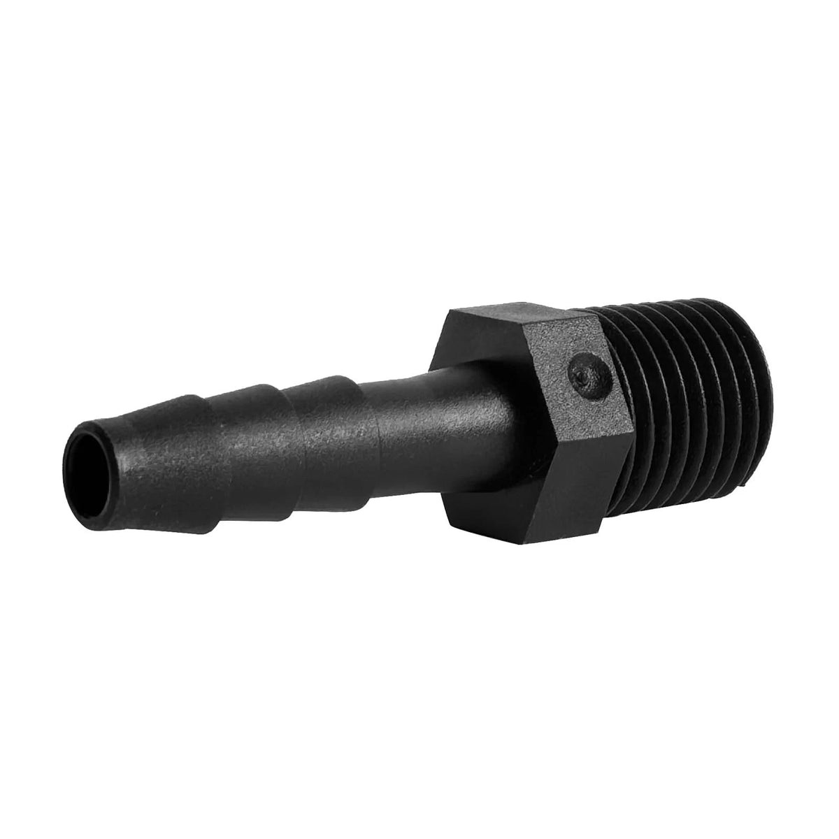 20 pcs 1/4" Barb x NPT Male Connector for Hose (Plastic, Black)