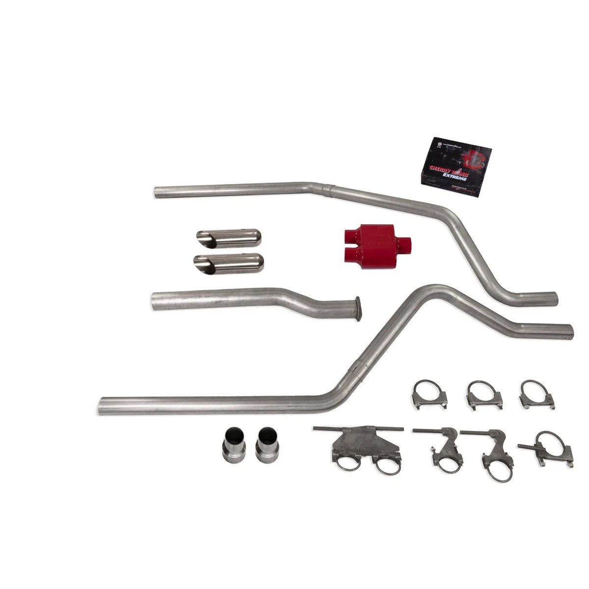 3" Dual Exhaust Kit for Dodge Ram 1500 (2019–2025) Cherry Bomb Extreme SC Tip