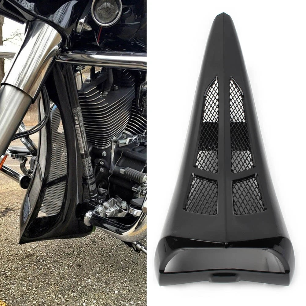 Glossy Black Stretched Tall Chin Spoiler Scoop for Harley Street Road Glide (2014–2022)