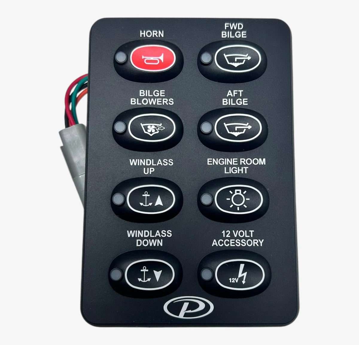 Vertical Multi Function 8 Position Helm Switch Panel for Pursuit Boats (329829)