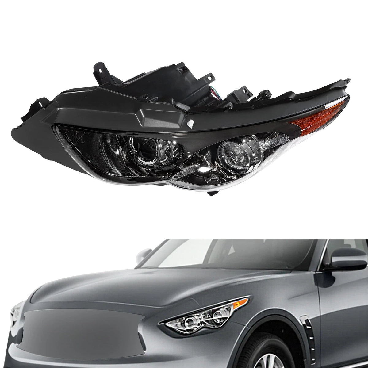 Left Headlight for Infiniti FX35 FX50 QX70 (2009–2017) IN2502144