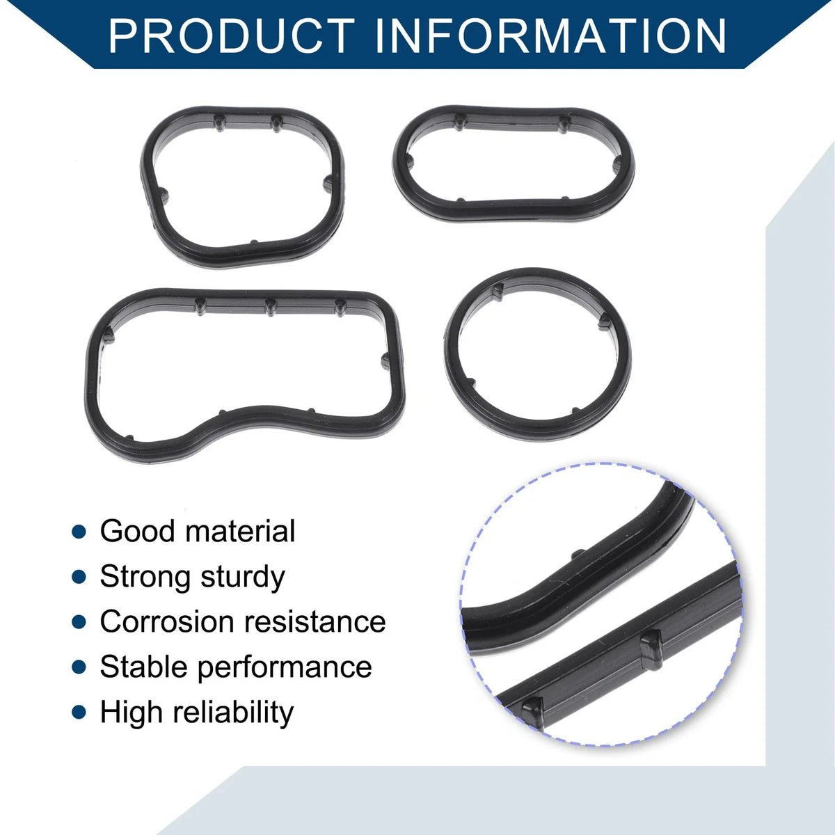 Engine Oil Filter Housing Gasket for BMW 340i (2016–2018) 11428583897