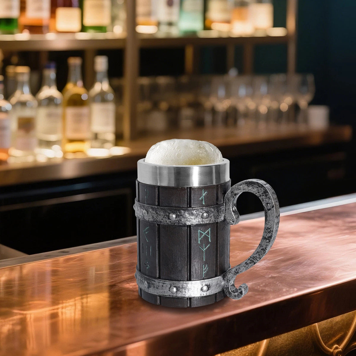 Stainless Steel Viking Tankard Mug Drinking Cup 500-600ml