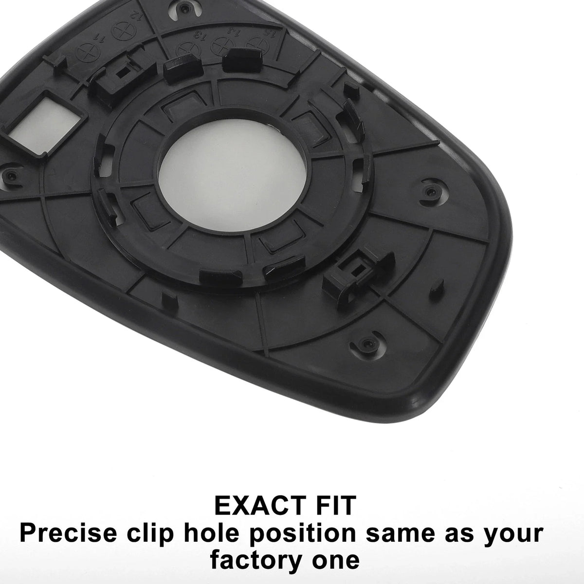Right Side White Mirror Glass for Dacia Elantra (Non-heated)