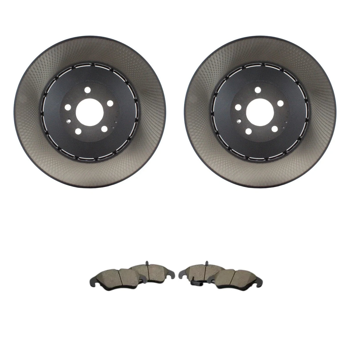 Front 400mm Rotors & Ceramic Disc Brake Pad Kit for S6 S7