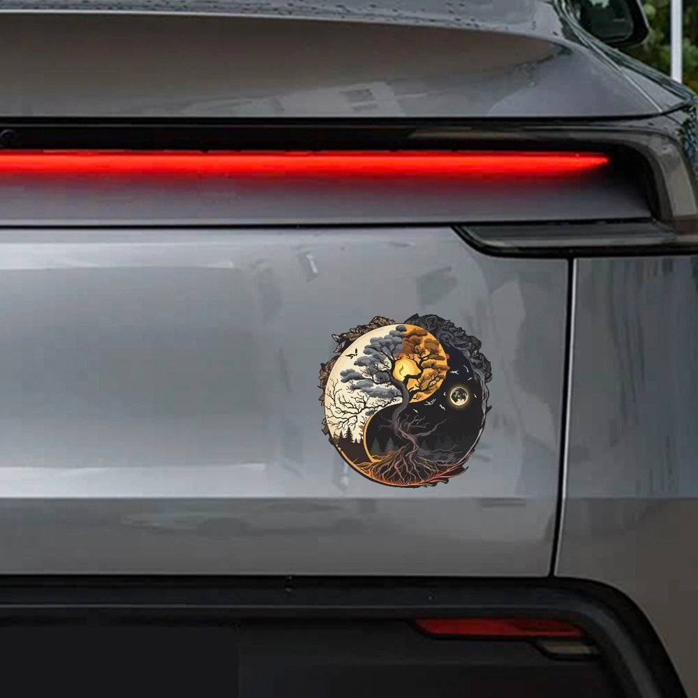 Tai Chi and Eight Trigrams Stickers for Luggage Wall (Waterproof)