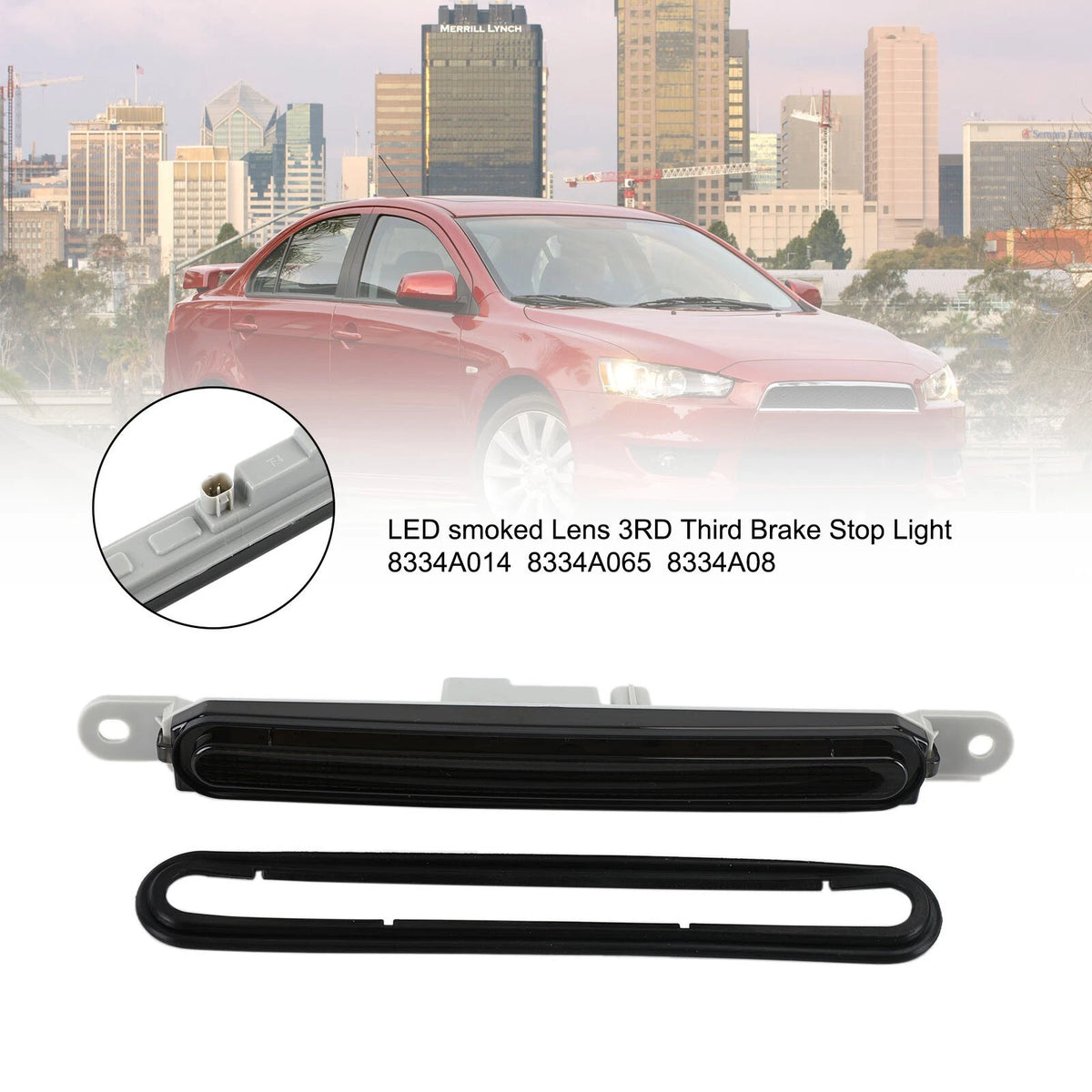 LED High Mount Third Brake Light for Mitsubishi Lancer EVO (2008–2016)