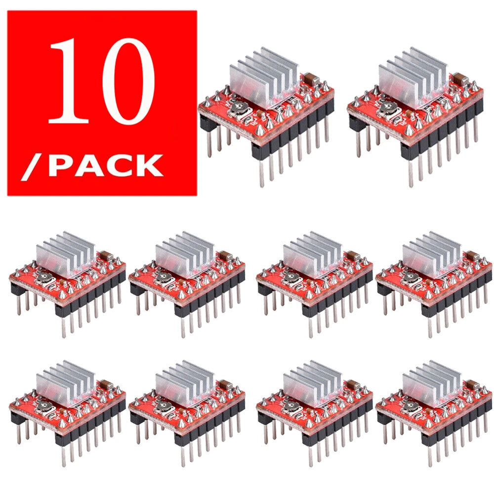 10X A4988 Stepper Motor Driver Module for 3D Printer (RepRap, Arduino)