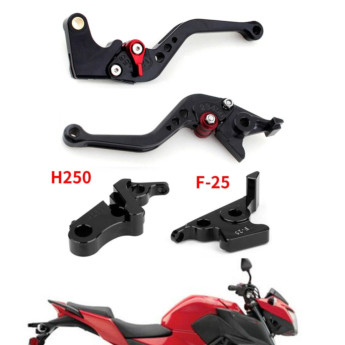 Black Short Clutch Brake Lever for Honda CB500F CBR500R CBR300RR (2013–2016)