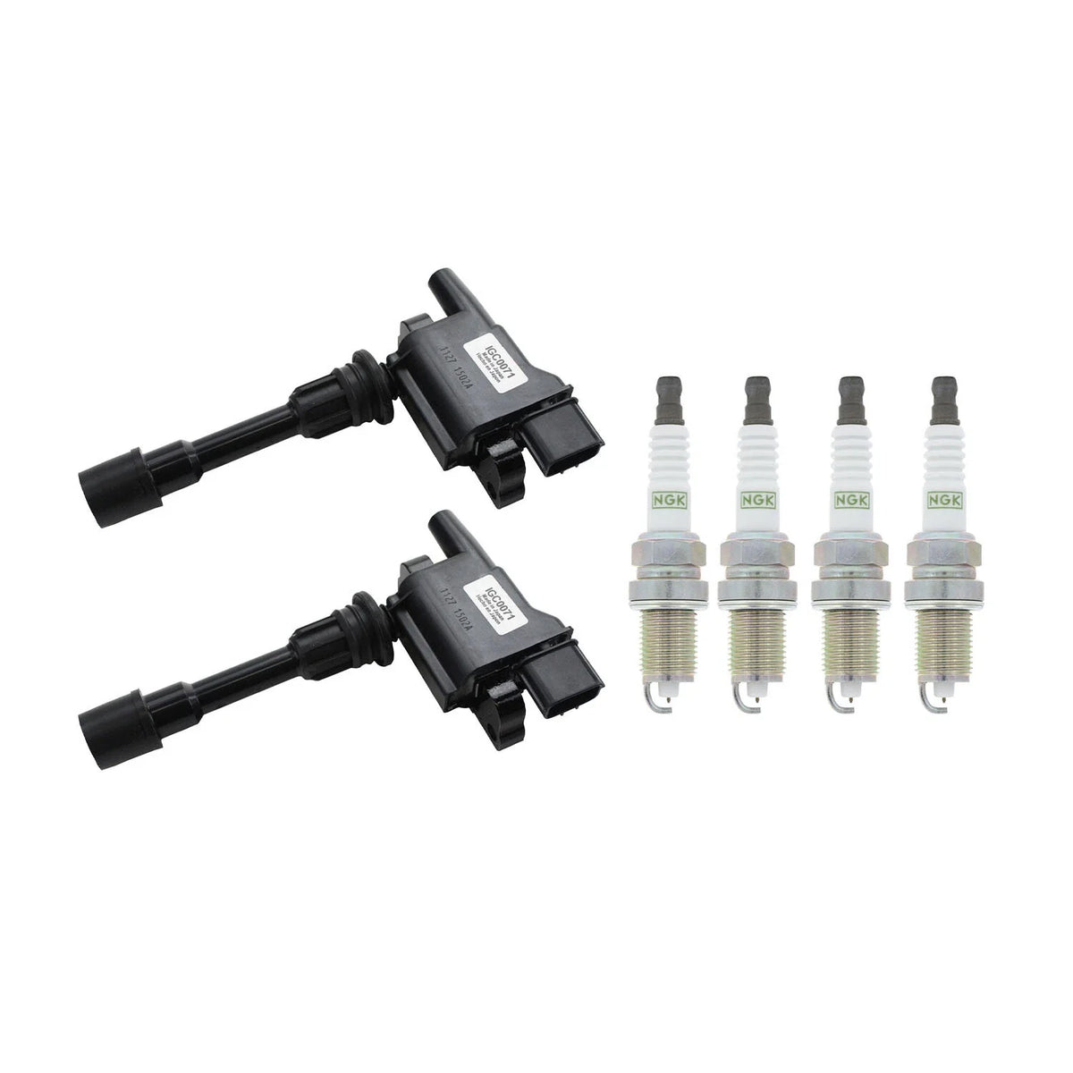 2X Ignition Coil & 4X NGK Platinum Spark Plugs for Mazda Protege (1999–2003)