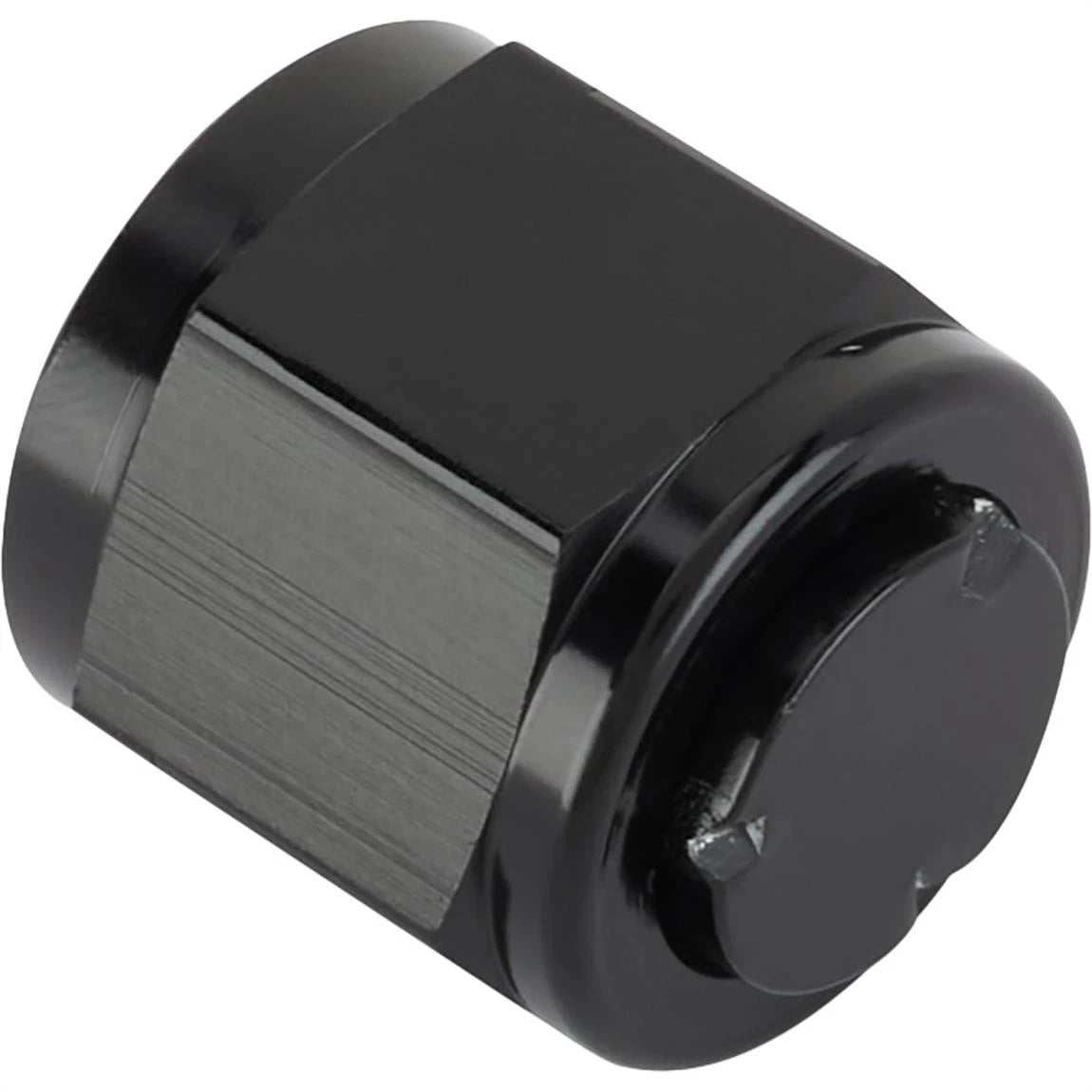 8 AN Flare Fitting Cap for Aluminum (61761971) - Black Anodized