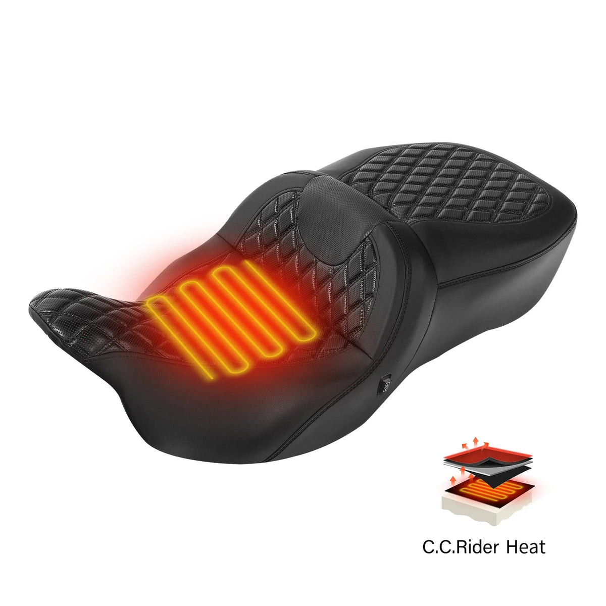 Heated Seats for Harley Davidson Touring Road Glide (2009–2023)