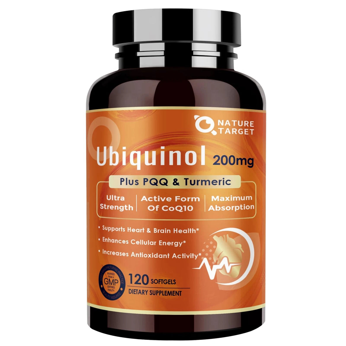 Ubiquinol CoQ10 200mg for Health Supplement (Pack of 1)