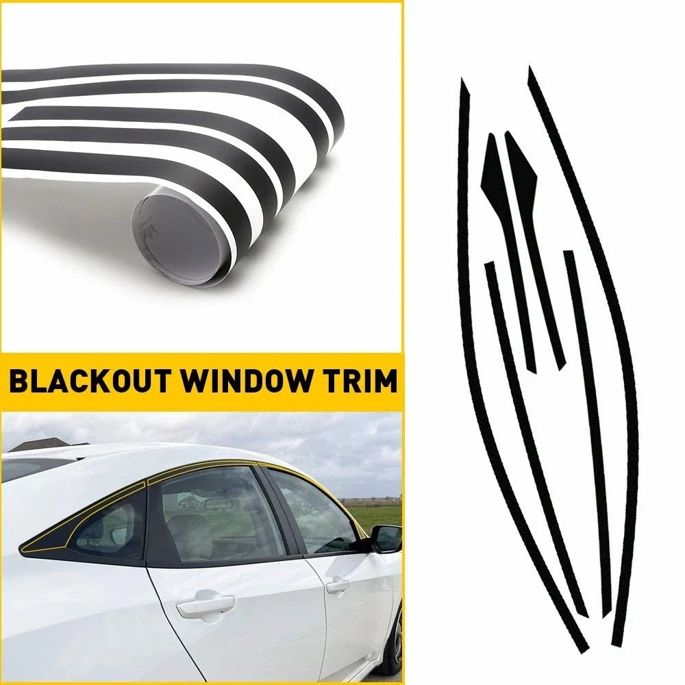 Chrome Delete Overlay Blackout for Honda Civic Sedan (2016–2021)