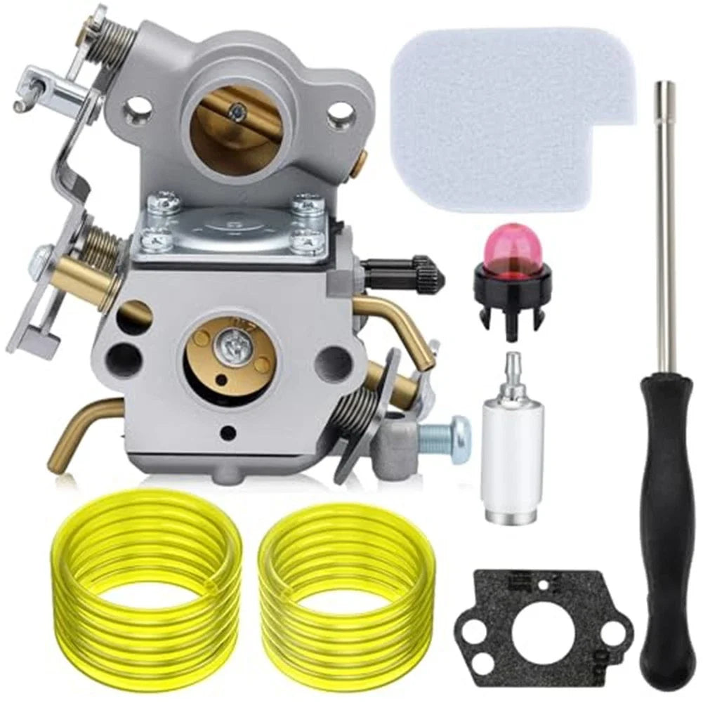 Metal Carburetor Replacement for Poulan PP4218 PP3516 Chainsaw (with Gasket Set)