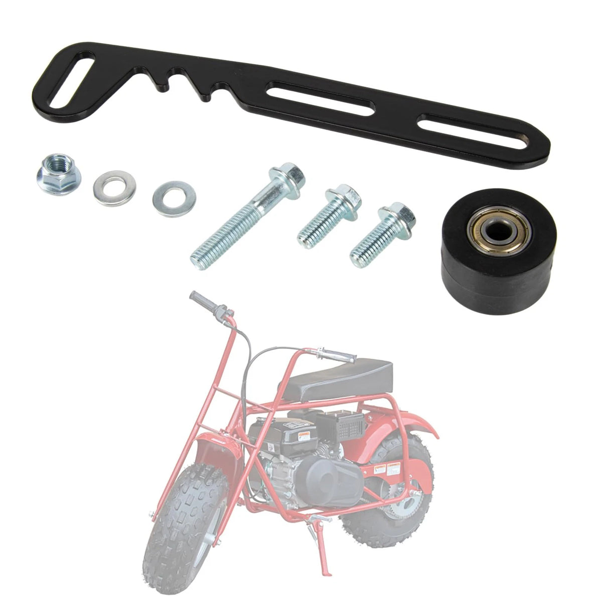 8.3" Chain Tensioner Adjuster with Roller for Coleman Baja DB30 (2005–2023)