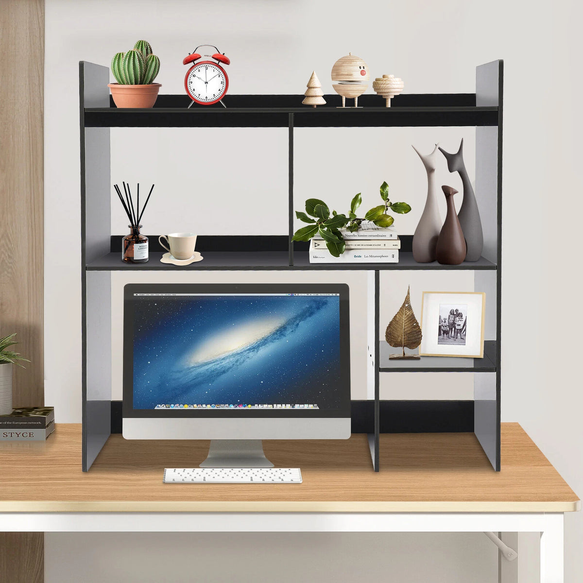 3-Tier Desktop Shelf for Books and Display