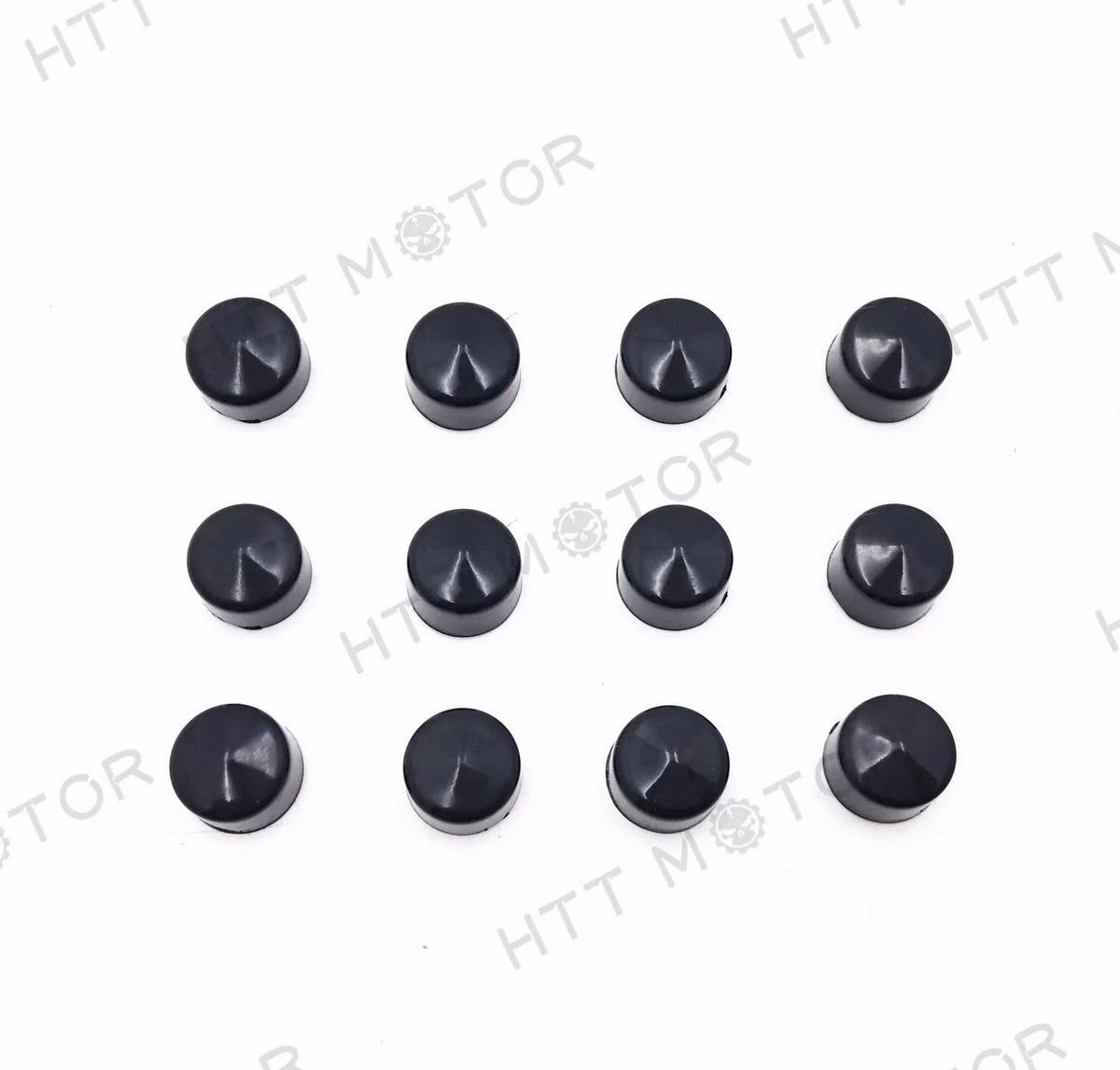12 Piece Black Cap Dress Kit for Harley Softail & Dyna (1999–2006)