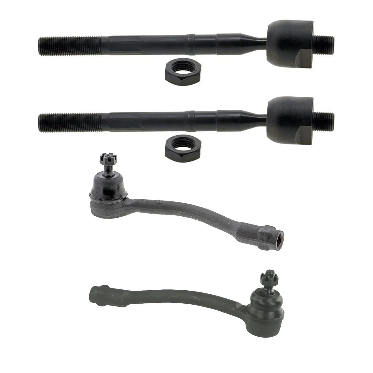 Set of 2 Mevotech Supreme Inner Outer Steering Tie Rod Ends for Accent (2012–2017)