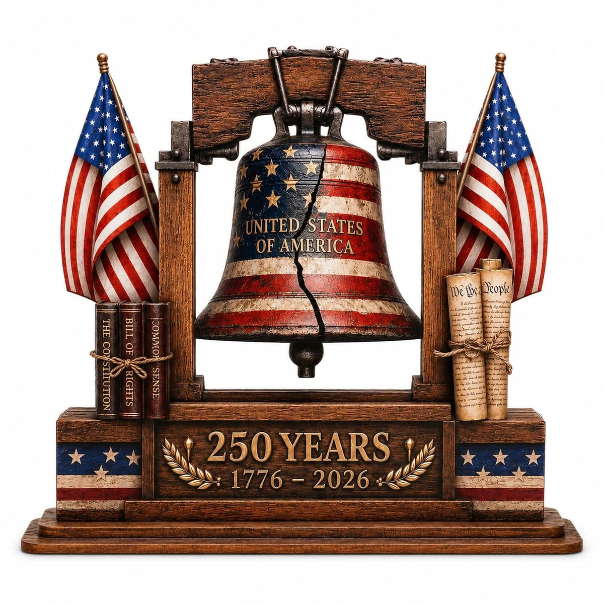 Wooden Plaque for 250th Anniversary USA