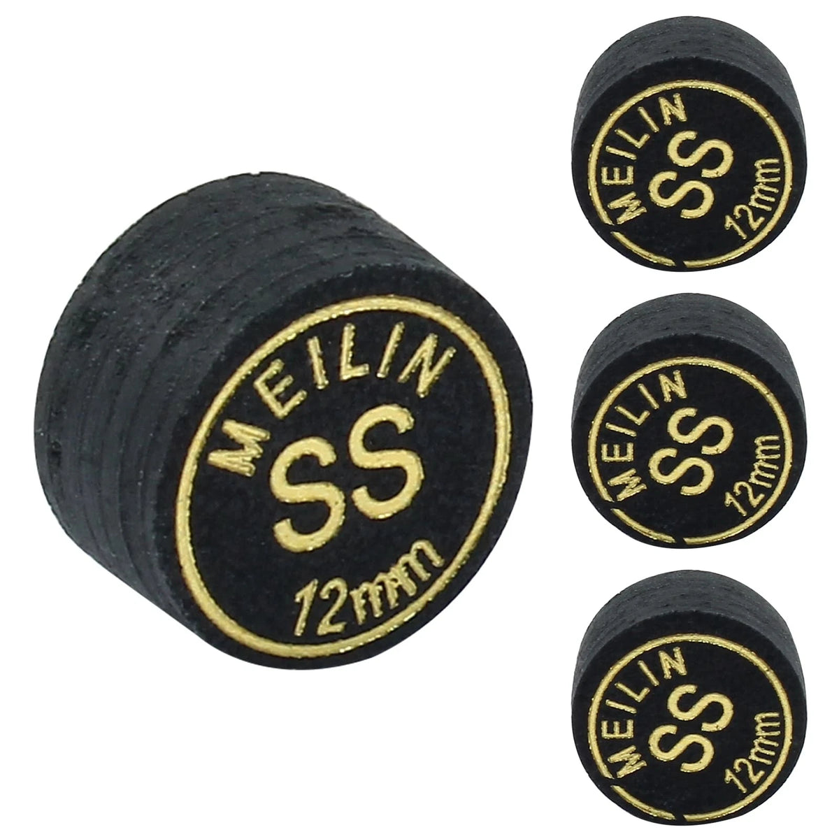 Set of 4 Super Soft 12mm Pool Cue Tips for Billiards Accessories