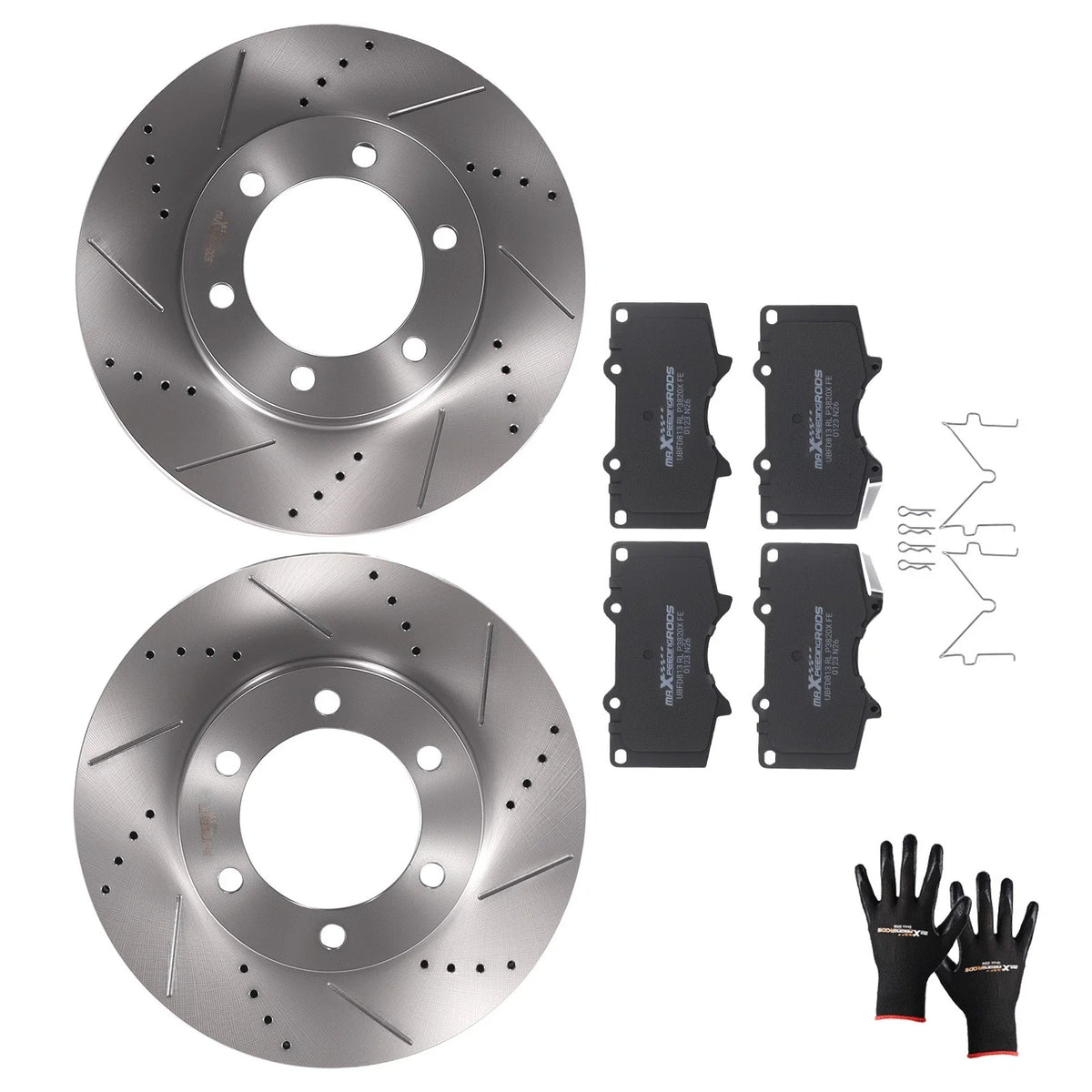 Front Brake Rotors & Pads Kit for Toyota Tundra (2000–2006) S31267 D976