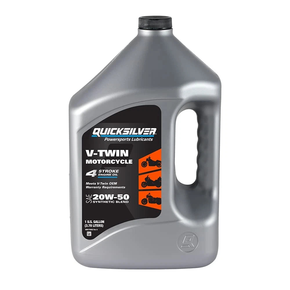 1 Gallon Quicksilver 20W-50 Synthetic Motorcycle Oil