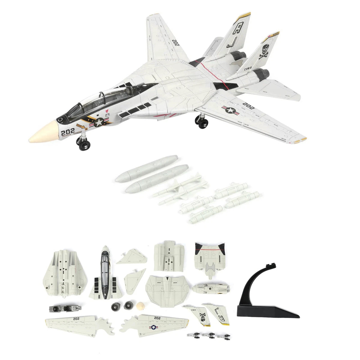 F-14 Tomcat Fighter Model Kit 1/72 Scale Twin Engine (27cm)
